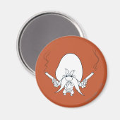 Yosemite Sam Smoking Guns Magneet (Voorkant / Achterkant)