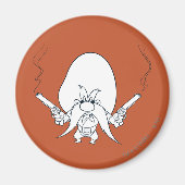 Yosemite Sam Smoking Guns Magneet (Voorkant)