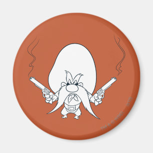 Yosemite Sam Smoking Guns Magneet