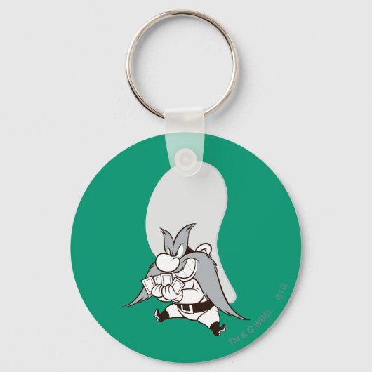 Yosemite Sam speelkaartjes Sleutelhanger (Voorkant)