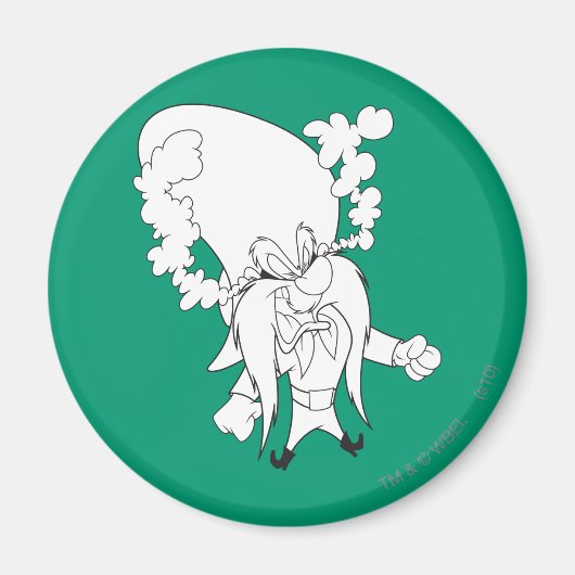 Yosemite Sam Steaming Mad Magneet (Voorkant)