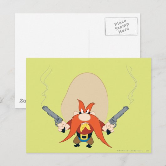 Yosemite Sam weer weg Briefkaart (Voorkant / Achterkant)