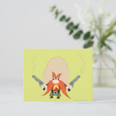 Yosemite Sam weer weg Briefkaart (Staand voorkant)