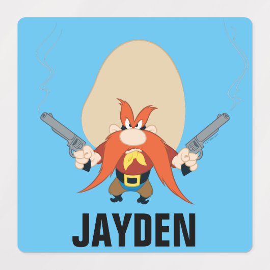 Yosemite Sam weer weg Labels (Design 1)