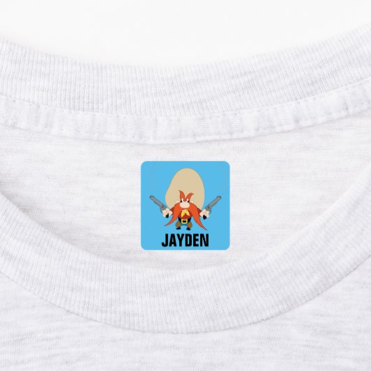 Yosemite Sam weer weg Labels (Aangebracht)