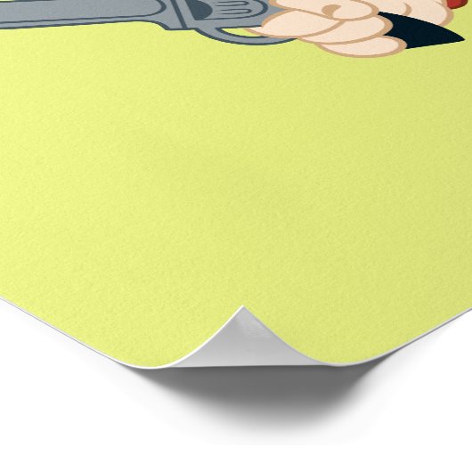 Yosemite Sam weer weg Poster (Hoek)