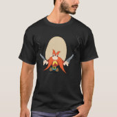 Yosemite Sam weer weg Tri-Blend Shirt (Voorkant)
