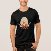 Yosemite Sam weer weg Tri-Blend Shirt (Voorkant)