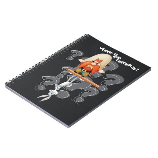 Yosemite Sam zoekt 'Critter' BUGS BUNNY™ Notitieboek (Linkerzijde)