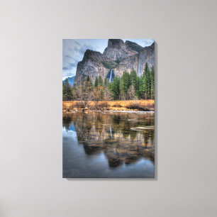 Yosemite Schilderachtig Herfsten Canvas Afdruk