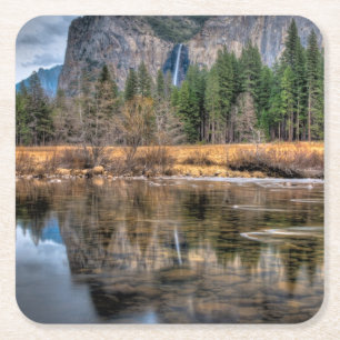 Yosemite Schilderachtig Herfsten Kartonnen Onderzetters