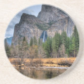 Yosemite Schilderachtig Herfsten Zandsteen Onderzetter (Voorkant)