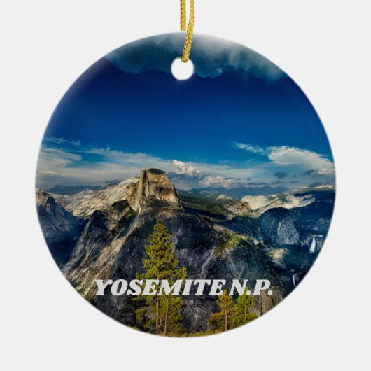 Yosemite Schilderachtig kerstversiering Keramisch Ornament (Voorkant)
