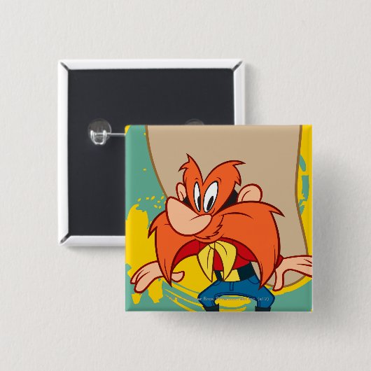 Yosemite Standing Vierkante Button 5,1 Cm (Voorkant /achterkant)