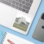 Yosemite Sticker, Half Dome Decal Sticker (Laptop met iPhone)