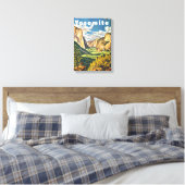 Yosemite Travel Art Canvas Afdruk (Insitu (Slaapkamer))
