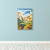 Yosemite Travel Art Canvas Afdruk (Insitu (Houten vloer))