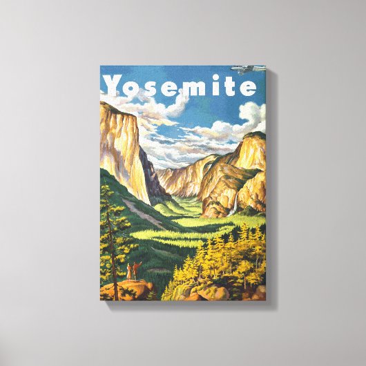 Yosemite Travel Art Canvas Afdruk (Voorkant)
