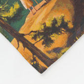 Yosemite Travel Art Fleece Deken (Hoek)