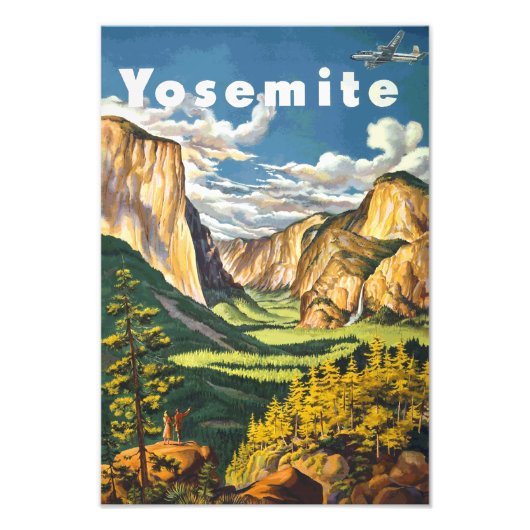 Yosemite Travel Art Foto Afdruk (Voorkant)