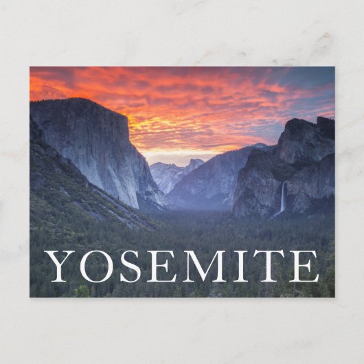 Yosemite Tunnel Uitzicht Briefkaart (Voorkant)