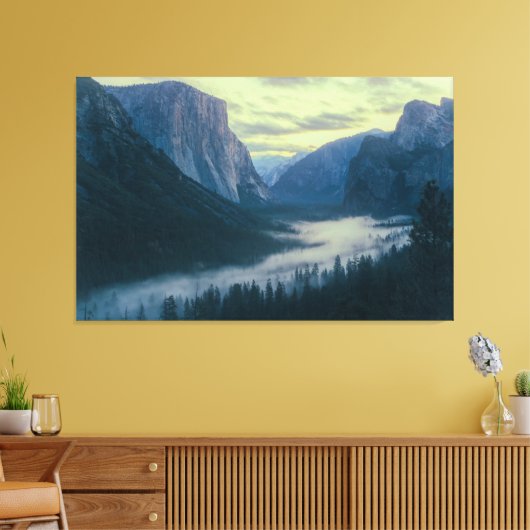 Yosemite Tunnel Uitzicht Canvas Afdruk (Insitu (Woonkamer))