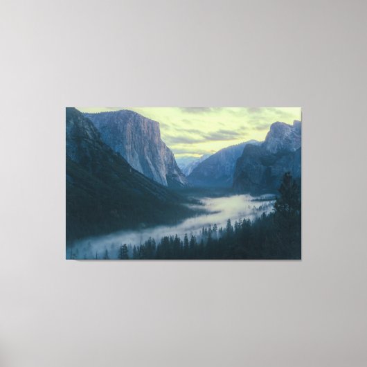 Yosemite Tunnel Uitzicht Canvas Afdruk (Voorkant)