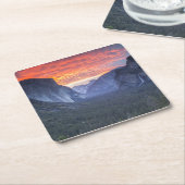 Yosemite Tunnel Uitzicht Kartonnen Onderzetters (Schuin)