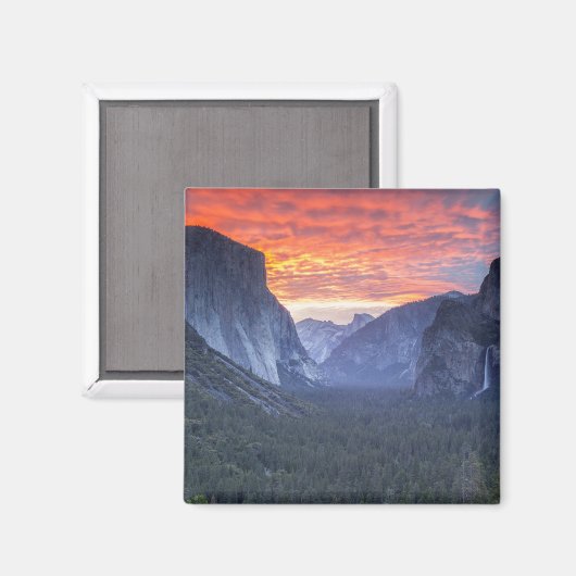 Yosemite Tunnel Uitzicht Magneet (Voorkant / Achterkant)