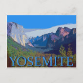 Yosemite-Uitzicht met tekst Briefkaart (Voorkant)