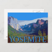 Yosemite-Uitzicht met tekst Briefkaart (Voorkant / Achterkant)