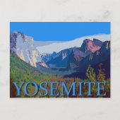 Yosemite-Uitzicht met tekst Briefkaart (Voorkant)