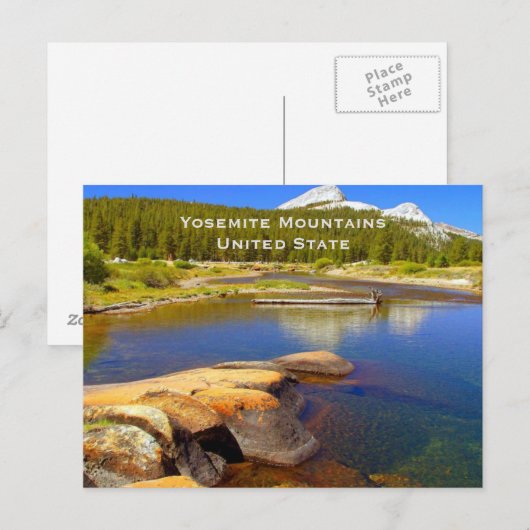 Yosemite United State  Toerismereizen Voeg toe Briefkaart (Voorkant / Achterkant)