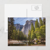 Yosemite United State  Tourism Travel Add P Briefkaart (Voorkant / Achterkant)