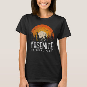 Yosemite US Nationaal Park Retro Stijl Vintage 70s T-shirt