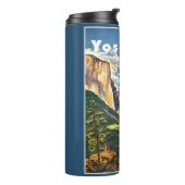 Yosemite USA, aangepaste naam tumbler Thermosbeker (Gedraaid links)