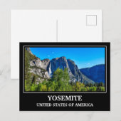 Yosemite USA Briefkaart (Voorkant / Achterkant)