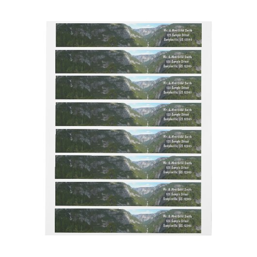 Yosemite-vallei in het Nationaal Park Yosemite (Vel)