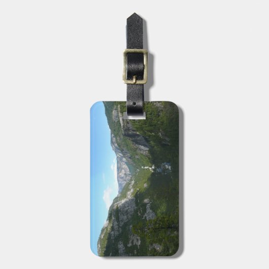 Yosemite-vallei in het Nationaal Park Yosemite Bagagelabel (Voorkant verticaal)