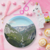 Yosemite-vallei in het Nationaal Park Yosemite Papieren Bordje (Feest)