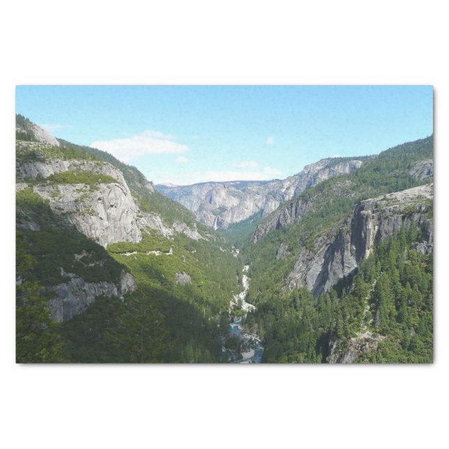Yosemite-vallei in het Nationaal Park Yosemite Tissuepapier (Voorkant)