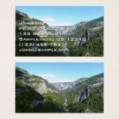 Yosemite-vallei in het Nationaal Park Yosemite Visitekaartje (Voorkant /achterkant)