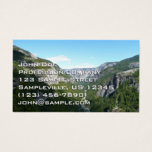 Yosemite-vallei in het Nationaal Park Yosemite Visitekaartje