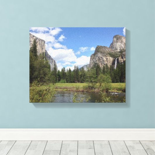 Yosemite Valley 2013 Canvas Afdruk (Insitu (Houten vloer))