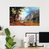 Yosemite Valley 2 van Bierstadt Poster (Thuiskantoor)