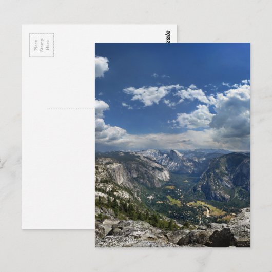 Yosemite Valley and Half Dome from Eagle Peak Briefkaart (Voorkant / Achterkant)
