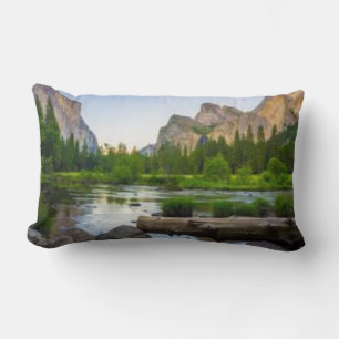 Yosemite Valley Berg Rivier Worpkussen Kussen