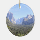 Yosemite Valley, Bridalveil-Herfsten, Half Dome, C Keramisch Ornament (Links)