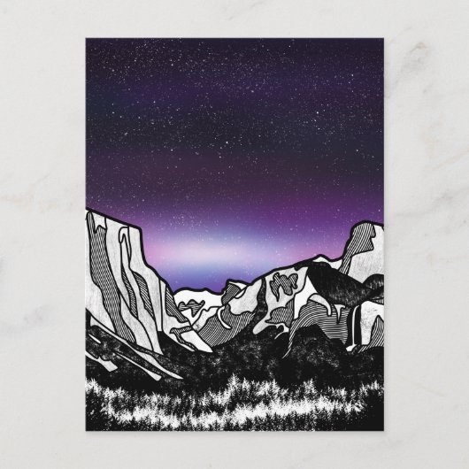 Yosemite Valley Briefkaart (Voorkant)