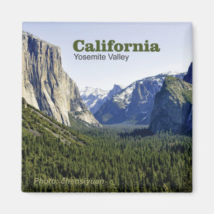 Yosemite Valley California Travel Photo Magnets Magneet